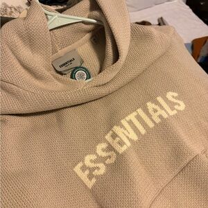 Fear of God Essentials Knit Sweater in Beige Size XS Men’s - Women’s S/M